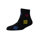 Men's YW-M1-240 Fashion Stripe Multi Blocks Ankle Socks